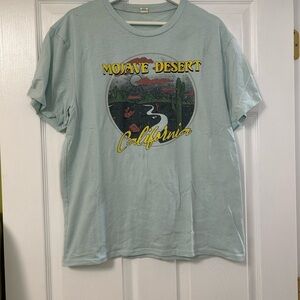 Mojave Desert Graphic T-Shirt - Light Blue